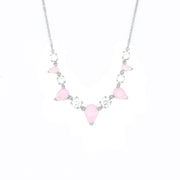 Pink Teardrops Necklace