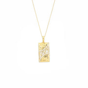 Textured Rectangular Necklace