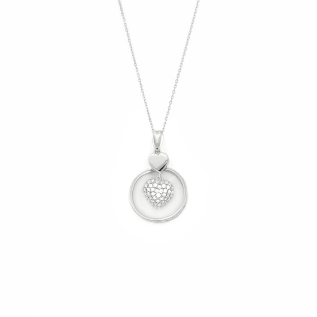 Halo Heart Necklace