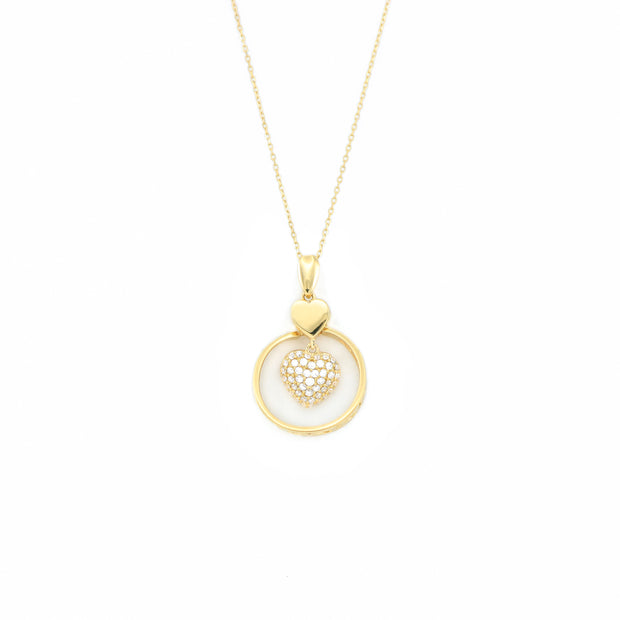 Halo Heart Necklace