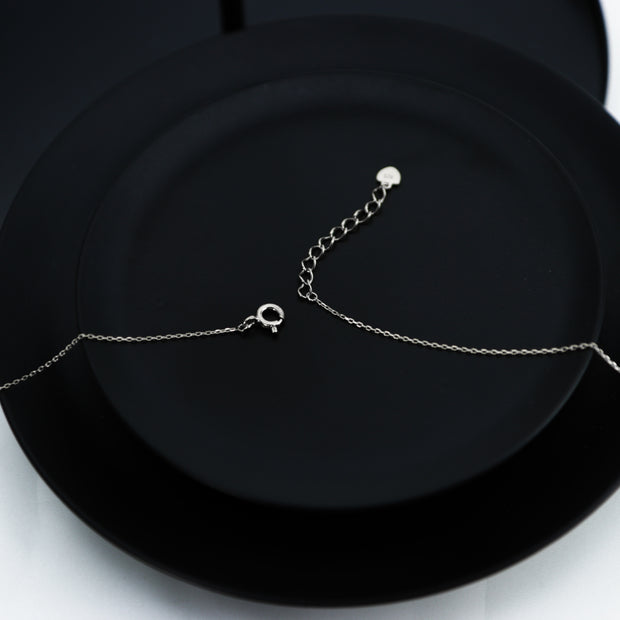 Concave Open Circle Necklace