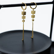 Long Cubes Drop Earrings