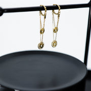 Layered Circle Drop Earrings