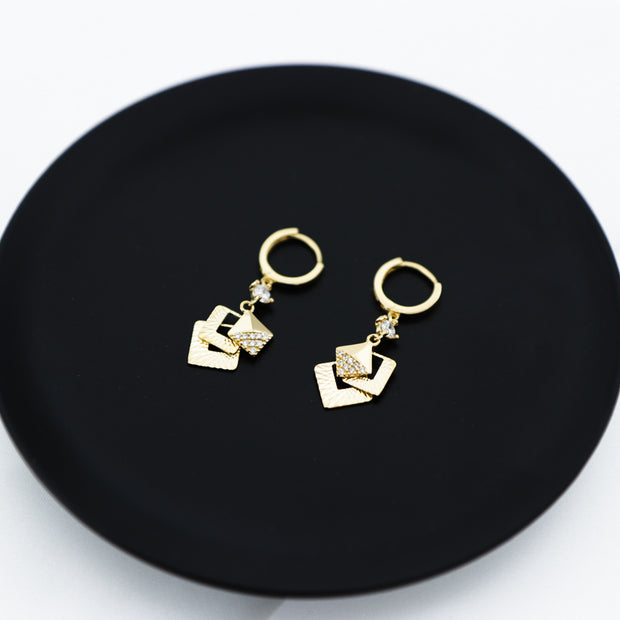 Square Shell Earrings