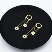 Layered Circle Drop Earrings