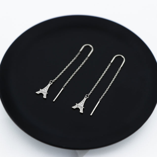 Long Eiffel Drop Earrings