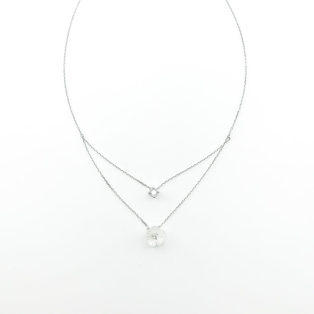 White Flower Necklace