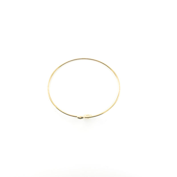 Double Open Heart Bangle