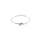 Double Open Heart Bangle